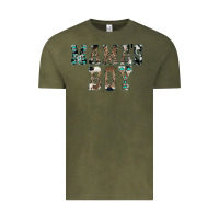 Vintage Olive Western Mama's Boy Vintage Tee - CowhideDigitalArt