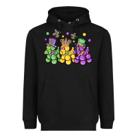 Black mardi gras bead dogs Heavyweight Hoodie - MaliasSmallBusiness