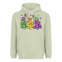 Matcha mardi gras bead dogs Heavyweight Hoodie - MaliasSmallBusiness