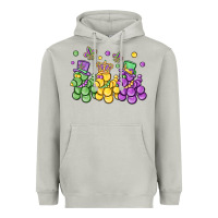 Moon Dust mardi gras bead dogs Heavyweight Hoodie - MaliasSmallBusiness