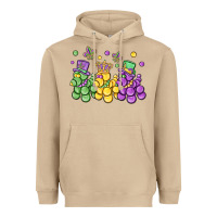 Mushroom mardi gras bead dogs Heavyweight Hoodie - MaliasSmallBusiness