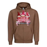 Chestnut loads of love with flowers Zipper Hoodie - NancyCooperArtShop