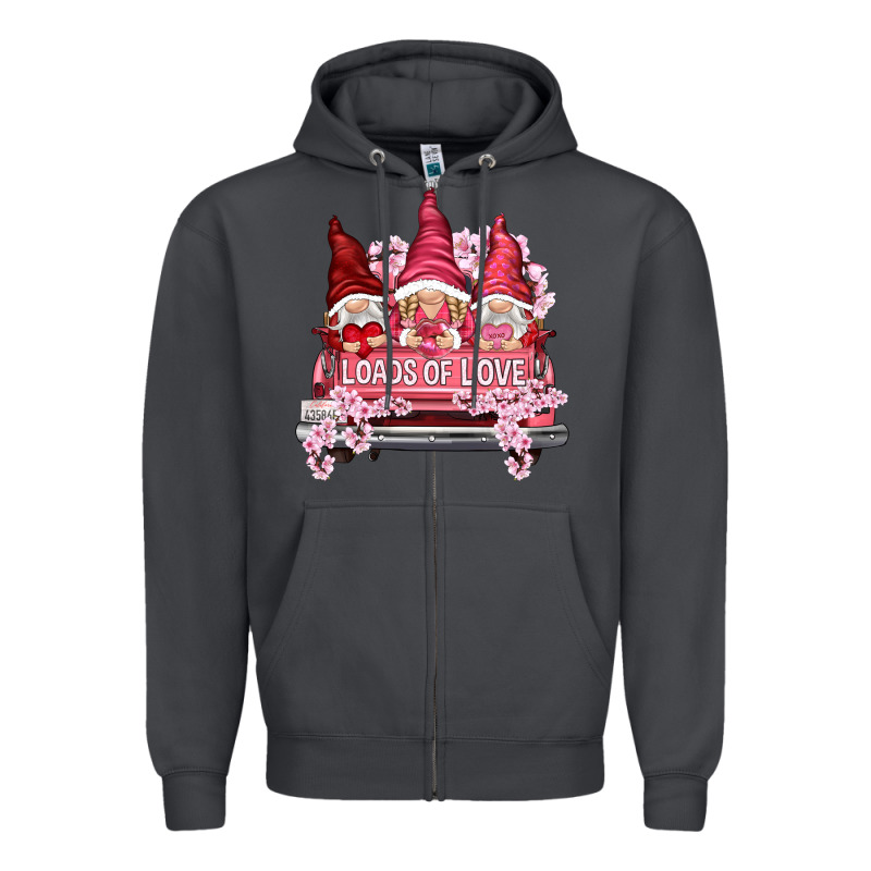 Loads Of Love With Flowers Zipper Hoodie by NancyCooperArtShop | Teevron