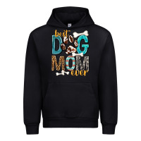 Black Best Dog Mom Ever Urban Hoodie - texasbilliewilder
