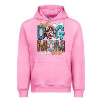 Fuchsia Pink Best Dog Mom Ever Urban Hoodie - texasbilliewilder