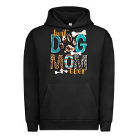 Pigment Black Best Dog Mom Ever Urban Hoodie - texasbilliewilder