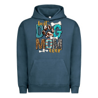 Pigment Midnight Navy Best Dog Mom Ever Urban Hoodie - texasbilliewilder