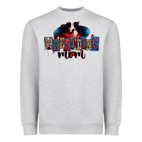 Heather Grey wrestling mom Heavyweight Sweatshirt - Zillion Design Studio