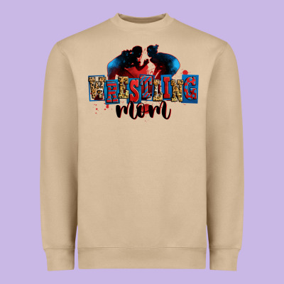 Wrestling Mom Heavyweight Sweatshirt Designed By Zillion Design Studio