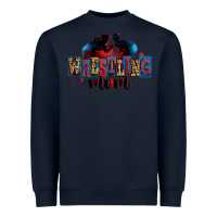 Navy wrestling mom Heavyweight Sweatshirt - Zillion Design Studio