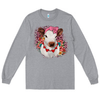 Heather Grey heifer valentines Long Sleeve Tee - JahusDesignShop