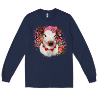 Navy heifer valentines Long Sleeve Tee - JahusDesignShop