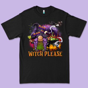 Witch Please Premium Tee Designed By Barkaloodesign