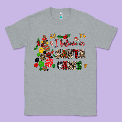 I Believe In Santa Paws Classic Tee Designed By Adodesignshop