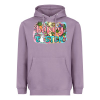 Lavender Happy Easter Heavyweight Hoodie - NancyCooperArtShop