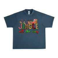Midnight Navy jingle all the way Urban Heavy Tee - FaDigitalArtStudio