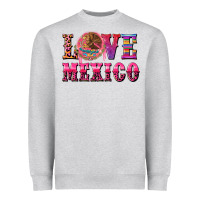 Heather Grey love mexico Heavyweight Sweatshirt - CTS Tumbler Store