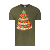 Vintage Olive red christmas cookie cake fa element Vintage Tee - FaDigitalArtStudio