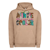 Pigment Burro Auntie Like a Mom Only Cooler Urban Hoodie - texasbilliewilder