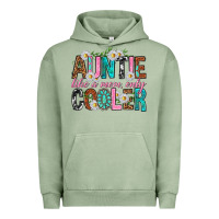 Pigment Oil Green Auntie Like a Mom Only Cooler Urban Hoodie - texasbilliewilder