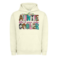 Pigment Pistachio Auntie Like a Mom Only Cooler Urban Hoodie - texasbilliewilder