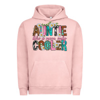 Pigment Salmon Auntie Like a Mom Only Cooler Urban Hoodie - texasbilliewilder