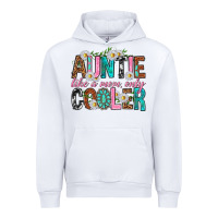 White Auntie Like a Mom Only Cooler Urban Hoodie - texasbilliewilder
