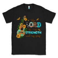 Black the lord is my strength and my song guitar with su Classic Tee - AdoDesignShop