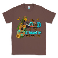 Chestnut the lord is my strength and my song guitar with su Classic Tee - AdoDesignShop