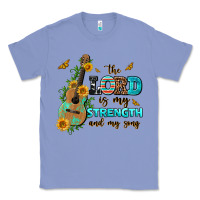 Colony Blue the lord is my strength and my song guitar with su Classic Tee - AdoDesignShop