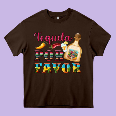 Mexican Tequila Por Favor Heavy Core Tee Designed By Artiststas