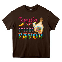 Chocolate Brown mexican tequila por favor Heavy Core Tee - Artiststas