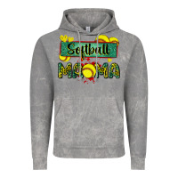 Cloud Rock softball mama with leopard Vintage Hoodie - Zillion Design Studio