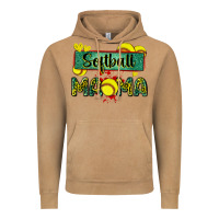Vintage Camel softball mama with leopard Vintage Hoodie - Zillion Design Studio