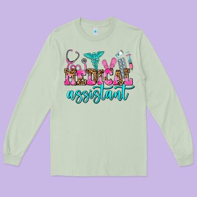 Medical Assistant Long Sleeve Tee Designed By Adodesignshop