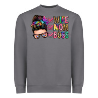 Storm wife mom boss messy bun Heavyweight Sweatshirt - Zillion Design Studio