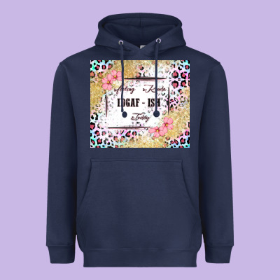 Feeling Kinda Idgaf   Ish Today Heavyweight Hoodie Designed By Maliassmallbusiness
