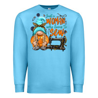 Ocean Blue just a woman who loves to sew Premium Sweatshirt - NancyCooperArtShop