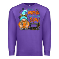 Purple just a woman who loves to sew Premium Sweatshirt - NancyCooperArtShop