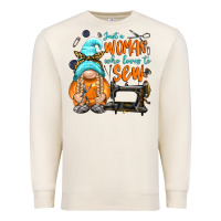 Sandshell just a woman who loves to sew Premium Sweatshirt - NancyCooperArtShop