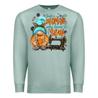 Seafoam just a woman who loves to sew Premium Sweatshirt - NancyCooperArtShop