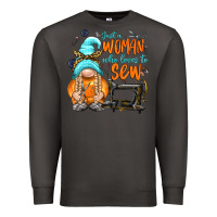 Smoke just a woman who loves to sew Premium Sweatshirt - NancyCooperArtShop