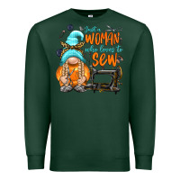 Sports Green just a woman who loves to sew Premium Sweatshirt - NancyCooperArtShop