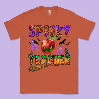 Spooky Teacher Classic Tee Designed By Bundleandbundleshop