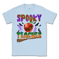 Dusty Blue spooky teacher Classic Tee - BundleAndBundleShop