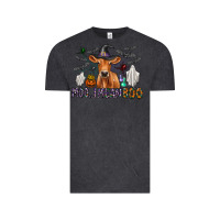 Vintage Black Moo I Mean Boo Vintage Tee - CowhideDigitalArt