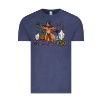 Vintage Denim Moo I Mean Boo Vintage Tee - CowhideDigitalArt