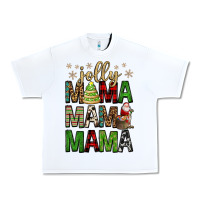 White jolly mama mama mama Urban Heavy Tee - FaDigitalArtStudio