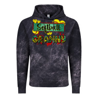 Cloud Black softball granny with leopard Vintage Hoodie - Zillion Design Studio