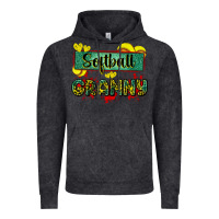 Vintage Black softball granny with leopard Vintage Hoodie - Zillion Design Studio